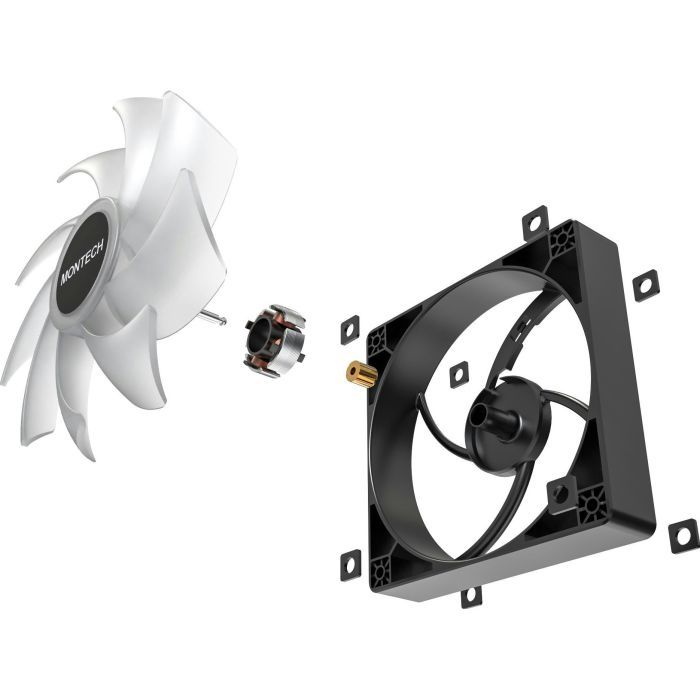 Кулер корпусний MONTECH 120MM GF120 PWM BLACK Підшипник гідродинамічний