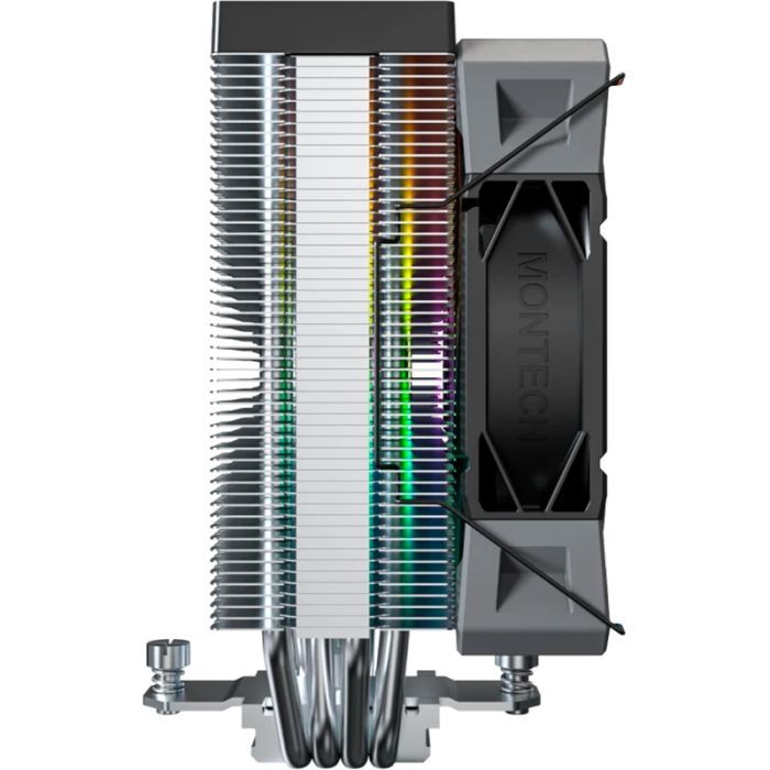 Зовнішній вигляд Кулер процесорний MONTECH MULTI SOCKET BLACK NX400 ARGB (B)