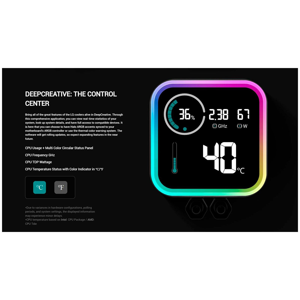 Покупка Система водяного охлаждения DEEPCOOL LQ240 Black (R-LQ240-BKLSMW-G-1)