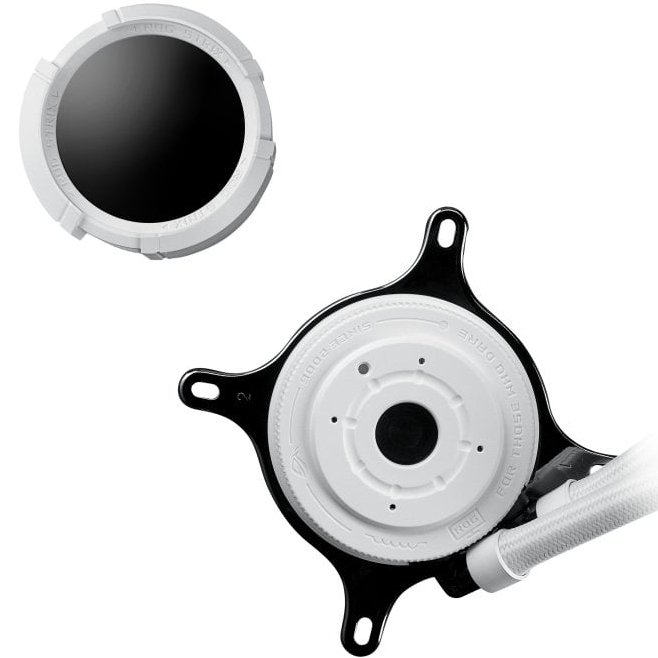 Зовнішній вигляд Система водяного охолодження ASUS ROG Strix LC III 360 ARGB LCD White (90RC00W2-M0UAY0)