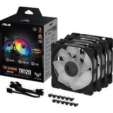 Набор кулеров корпусных ASUS TUF Gaming TR120 ARGB Reverse Triple Pack Black (90DA00D0-B09020)