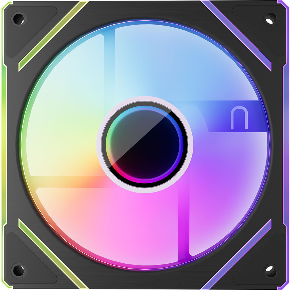 Кулер корпусный 1STPLAYER FC7 Black (FC7-BK-1IN1)