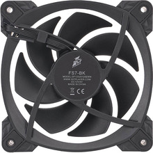 Кулер корпусный 1STPLAYER FS7 Black (FS7-BK-1IN1)