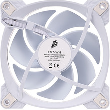 Кулер корпусный 1STPLAYER FS7 White (FS7-WH-1IN1)