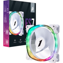 Кулер корпусный 1STPLAYER FS7 White (FS7-WH-1IN1)