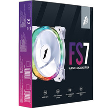 Кулер корпусный 1STPLAYER FS7 White (FS7-WH-1IN1)