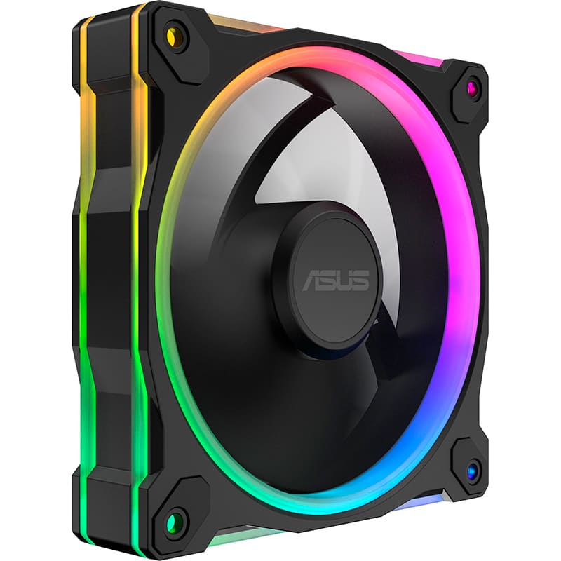 Зовнішній вигляд Набір корпусних кулерів ASUS Prime MR120 ARGB Triple Pack Black (90DA00I0-B09020)