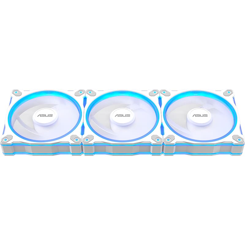 Зображення Набір корпусних кулерів ASUS Prime MR120 ARGB Reverse Triple Pack White (90DA00L3-B09020)