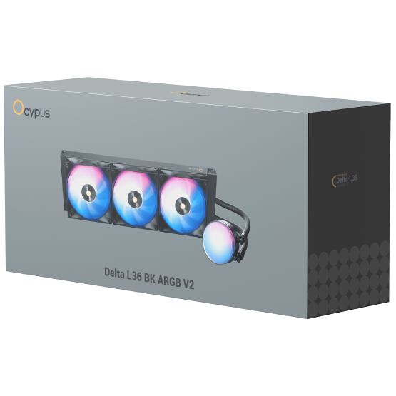 Замовити Система водяного охолодження OCYPUS DELTA L36 BK ARGB V2 Black (DELTA-L36-BK3AAWNN02X-GL)