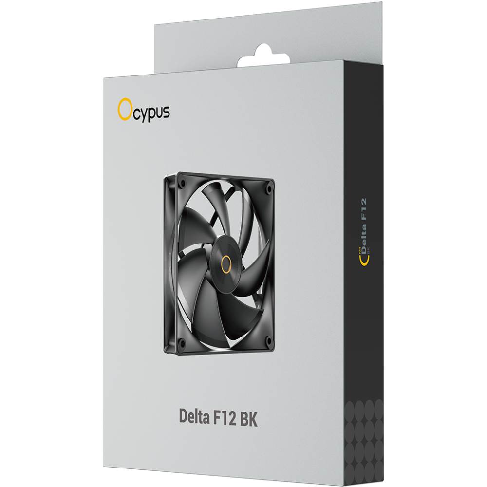 Кулер корпусний OCYPUS 120MM DELTA F12 BK Black (DELTA-F12-BK1NM00X-GL) Діаметр вентиляторав, мм 120