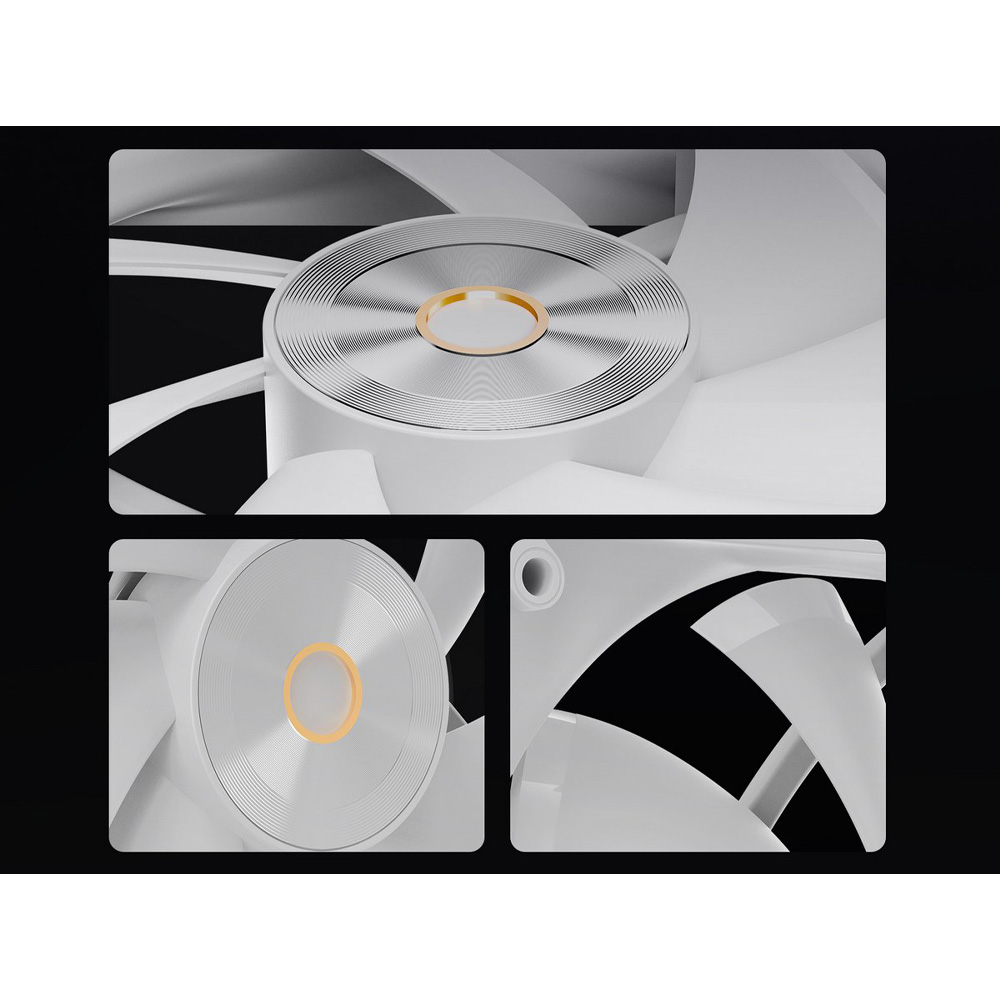 Фото Кулер корпусний OCYPUS DELTA F12 120мм White (DELTA-F12-WH1NM00X-GL)