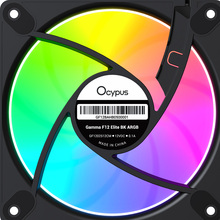 Кулер корпусний OCYPUS 120MM GAMMA F12 ELITE ARGB Black (GAMMA-F12-BK1AM00E-GL)