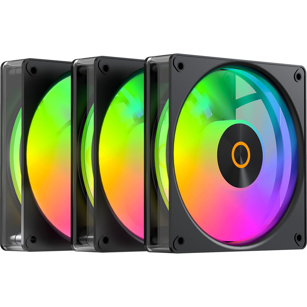 Набір корпусних кулерів OCYPUS GAMMA F12 ELITE ARGB 3 IN 1 Black (GAMMA-F12-BK3AM00E-GL)