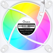 Кулер корпусний OCYPUS GAMMA F12 ELITE WH ARGB REVERSE BLADE White (GAMMA-F12-WH1AM01E-GL)