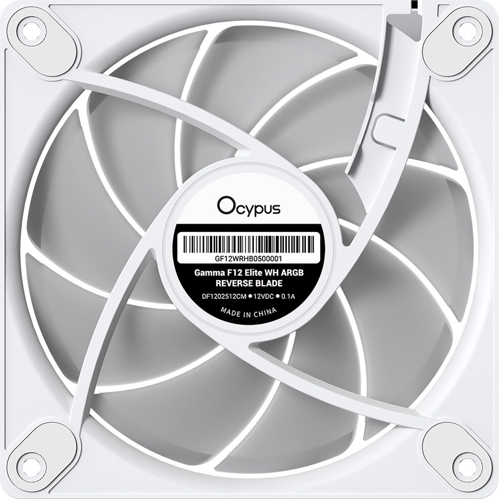 Покупка Набір корпусних кулерів OCYPUS GAMMA F12 ELITE WH ARGB REVERSE BLADE 3 IN 1 White (GAMMA-F12-WH3AM01E-GL)