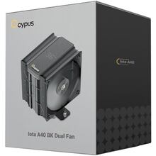 Кулер процесорний OCYPUS IOTA A40 BK DUAL FAN Black (IOTA-A40-BK2NNWD00X-GL)