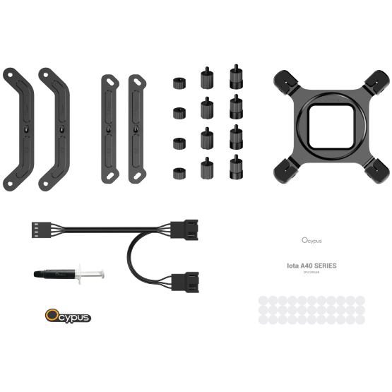 Фото Кулер процесорний OCYPUS IOTA A40 BK DUAL FAN Black (IOTA-A40-BK2NNWD00X-GL)