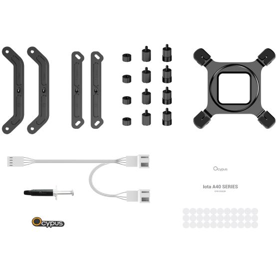 Зображення Кулер процесорний OCYPUS IOTA A40 WH DUAL FAN White (IOTA-A40-WH2NNWD00X-GL)