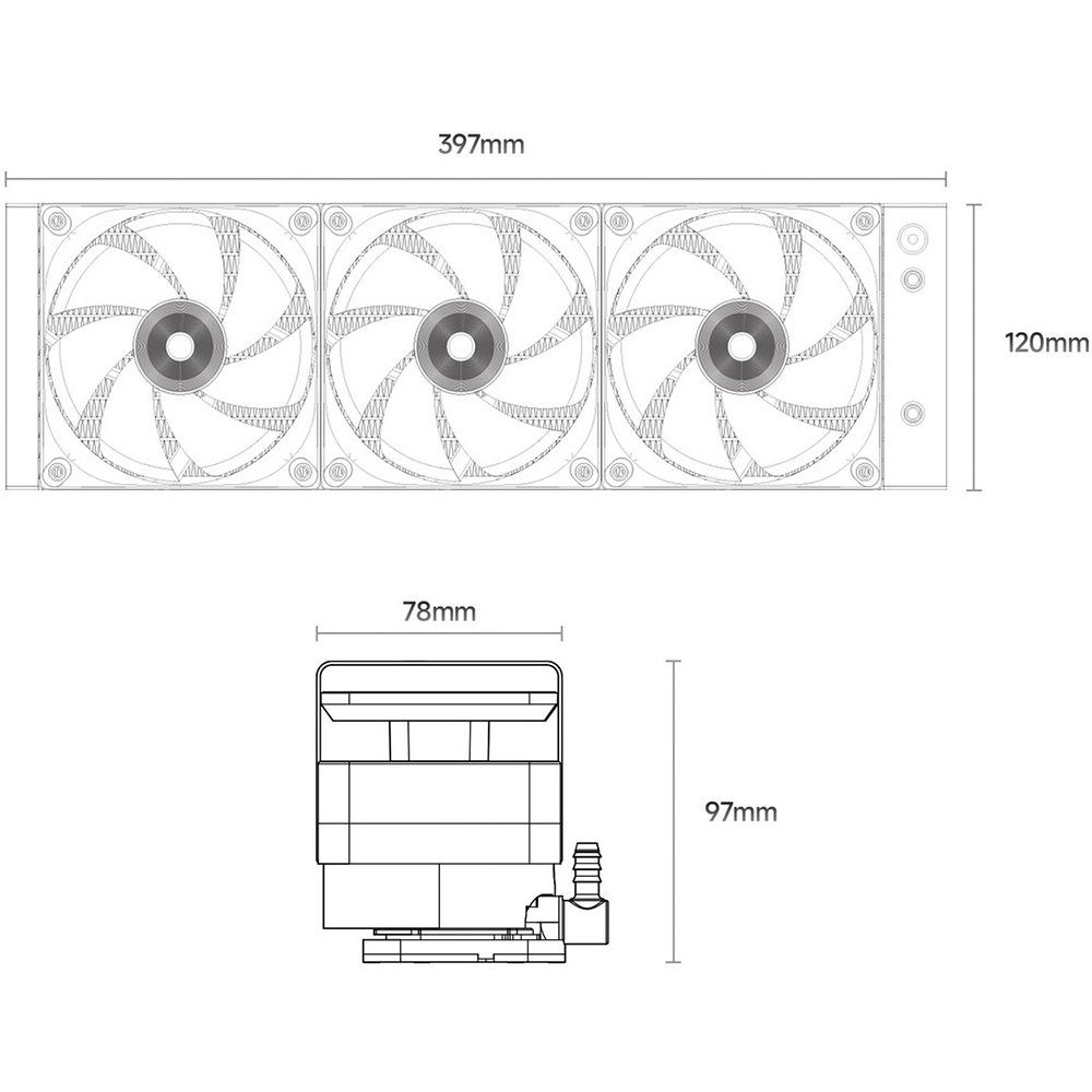 Замовити Система водяного охолодження OCYPUS Sigma L36 Black (SIGMA-L36-BK3ANWL00P-GL)