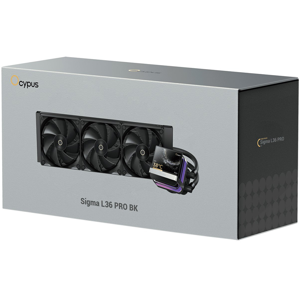 Зображення Система водяного охолодження OCYPUS Sigma L36 Black (SIGMA-L36-BK3ANWL00P-GL)