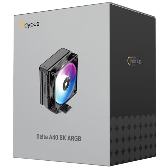 Фото Кулер процессорный OCYPUS DELTA A40 BK ARGB Black (DELTA-A40-BK1NAWN00X-GL)