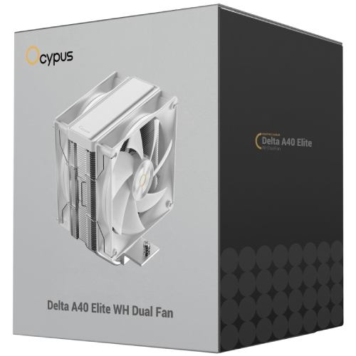 Замовити Кулер процесорний OCYPUS DELTA A40 ELITE WH DUAL FAN White (DELTA-A40-WH2NNWN00X-GL)