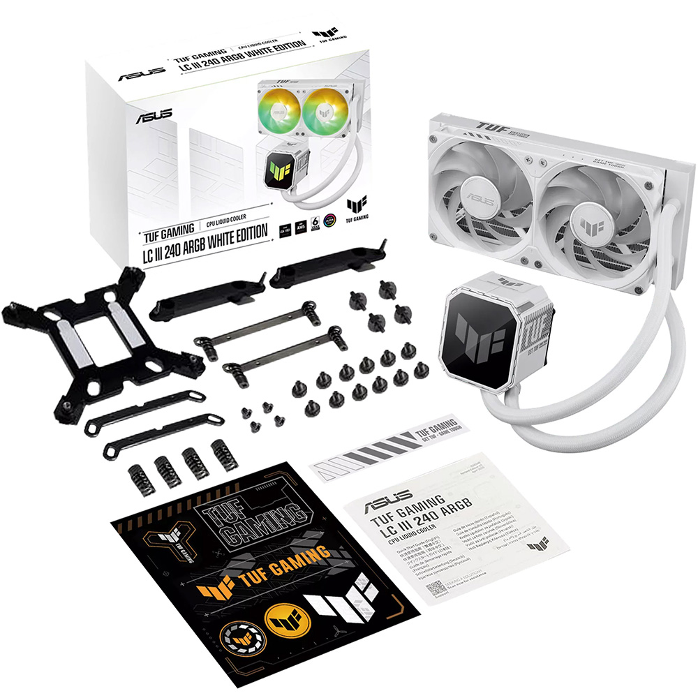 В Україні Система водяного охолодження ASUS TUF Gaming LC III 240 ARGB White (90RC01J2-B0EAY0)