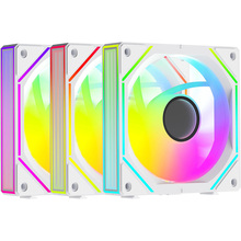Набір корпусних кулерів OCYPUS Gamma F12 UNI WH ARGB Reverse Blade (GAMMA-F12-WH3AM01U-GL)
