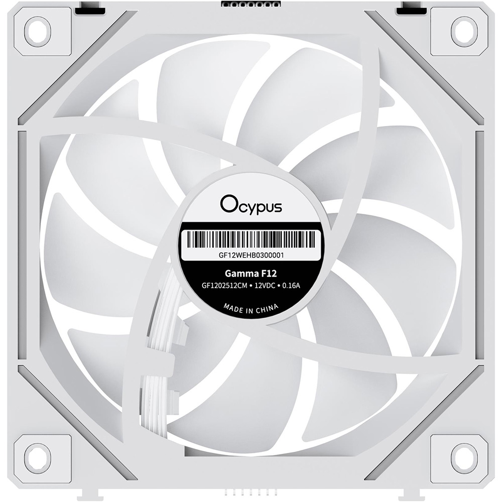 Набір корпусних кулерів OCYPUS Gamma F12 UNI WH ARGB Reverse Blade (GAMMA-F12-WH3AM01U-GL) Конструкція системи охолодження кулер