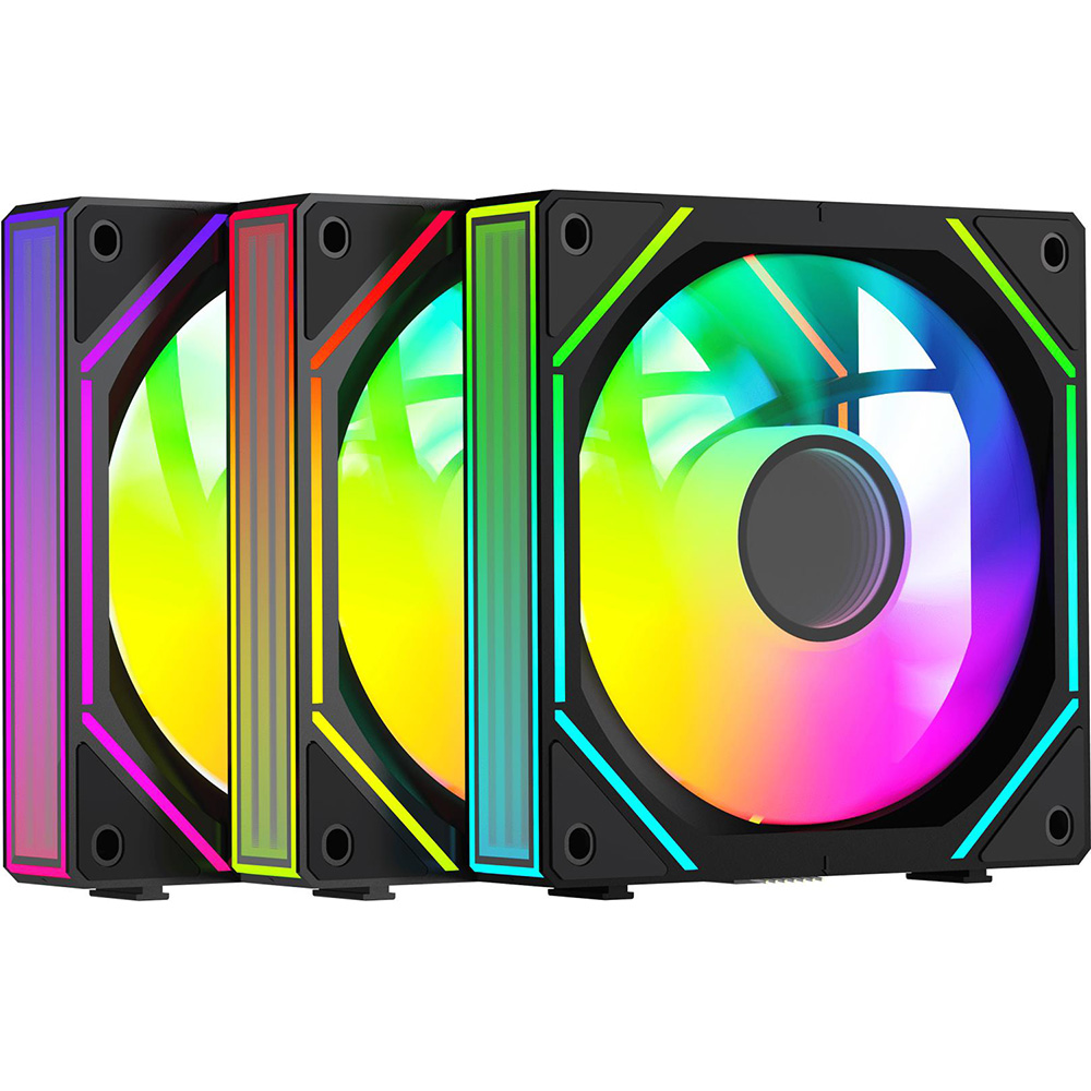 Набір корпусних кулерів OCYPUS Gamma F12 UNI BK ARGB (GAMMA-F12-BK3AM00U-GL)