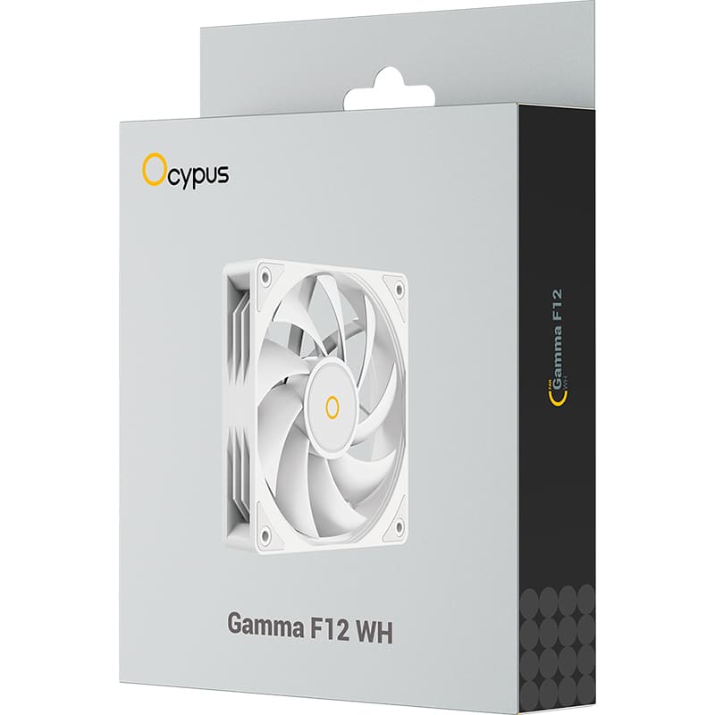 Кулер корпусний OCYPUS GAMMA F12 WH White (GAMMA-F12-WH1NN00X-GL) Діаметр вентиляторав, мм 120