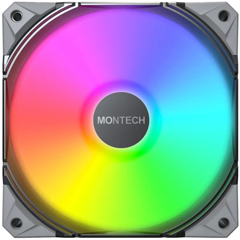 Набор кулеров корпусных MONTECH 120 мм E28 ARGB 3 PACK (B) Конструкция системы охлаждения кулер
