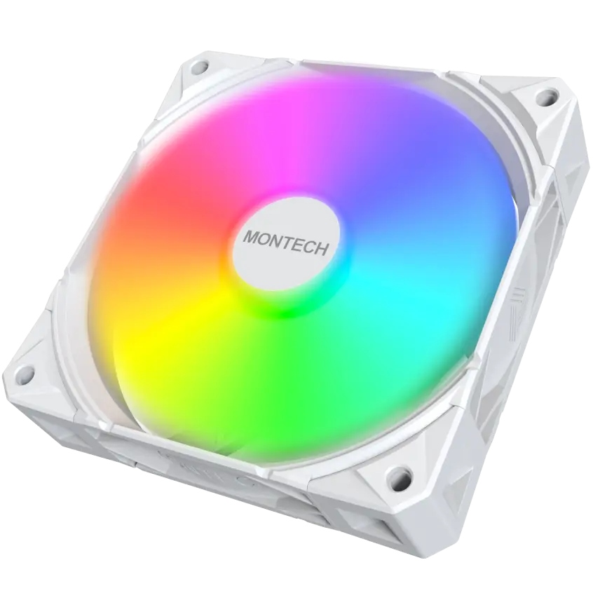 Зовнішній вигляд Набір корпусних кулерів MONTECH 120 мм E28 ARGB 3 PACK (W)