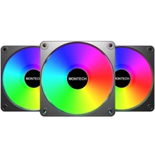 Набір корпусних кулерів MONTECH 120 мм GF120 V2 ARGB PWM 3I1(B)