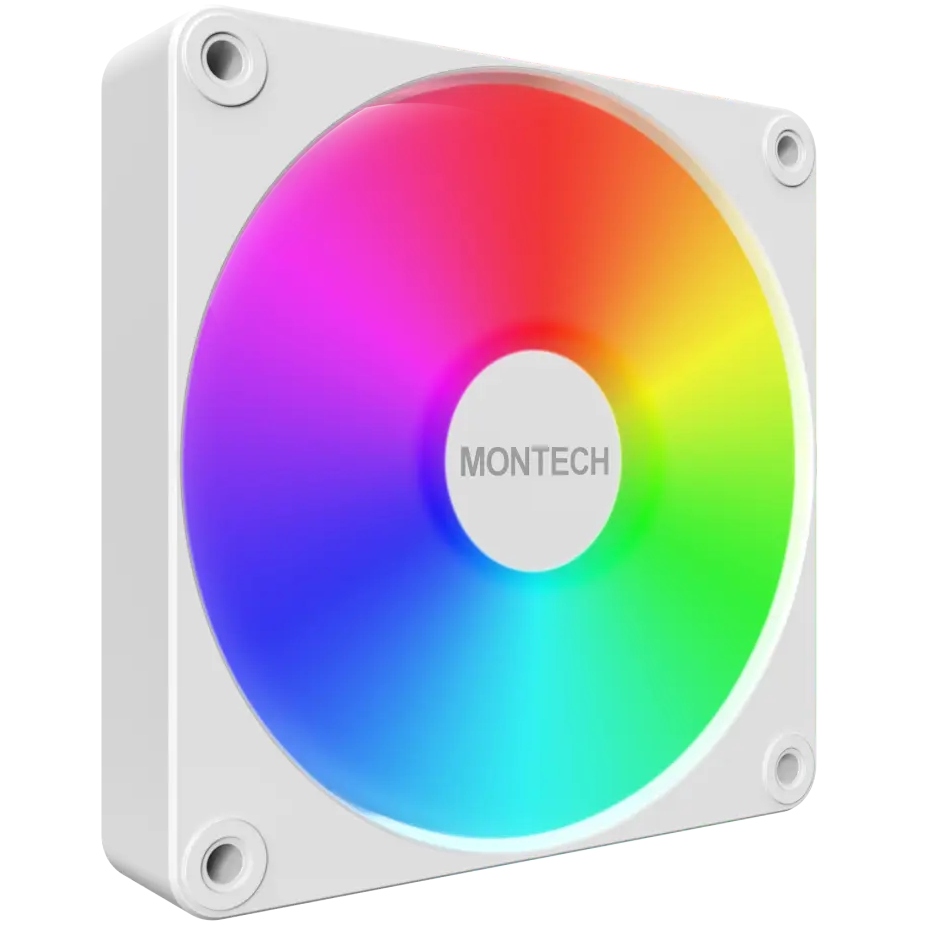 Набір корпусних кулерів MONTECH 120 мм GF120 V2 ARGB PWM 3I1(W) Підшипник гідродинамічний