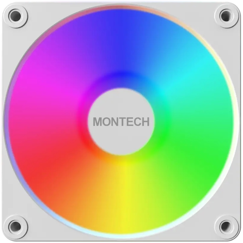 Набір корпусних кулерів MONTECH 120 мм GF120R V2 ARGB PWM 3I1 (W) Конструкція системи охолодження кулер