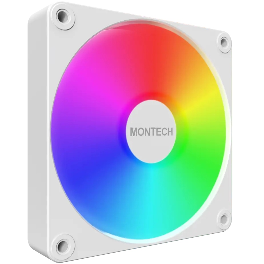 Набір корпусних кулерів MONTECH 120 мм GF120R V2 ARGB PWM 3I1 (W) Підшипник гідродинамічний
