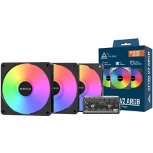 Набор кулеров корпусных MONTECH 120 мм GF120R V2 ARGB PWM 3I1 (B)