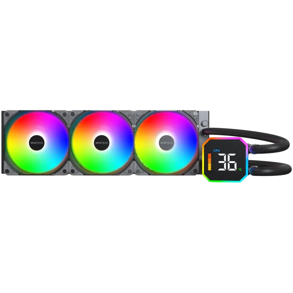 Системи водяного охолодження MONTECH Multi Socket HyperFlow Digital 360 (B) Додатково Дисплей