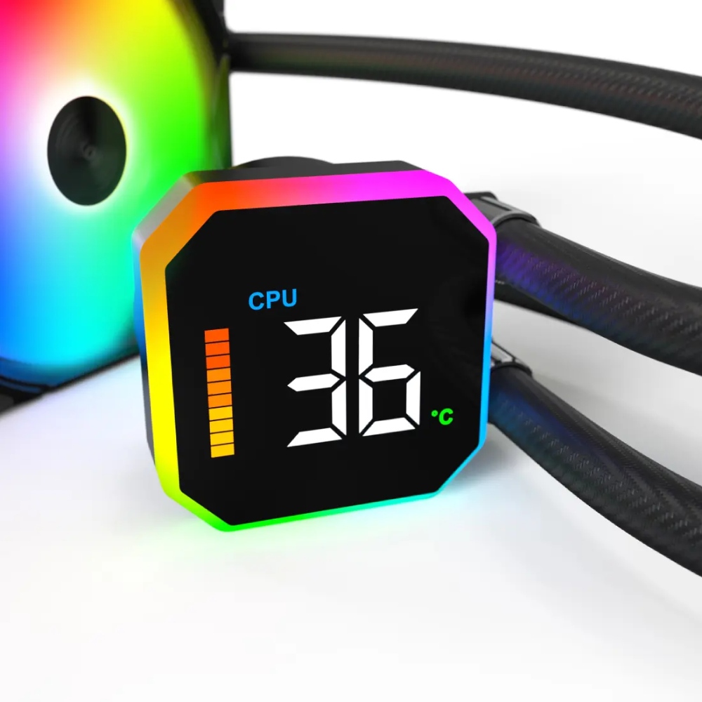 Зовнішній вигляд Системи водяного охолодження MONTECH Multi Socket HyperFlow Digital 360 (B)