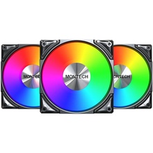 Набор кулеров корпусных MONTECH Metal PRO 12 ARGB PWM 3 PACK (W)