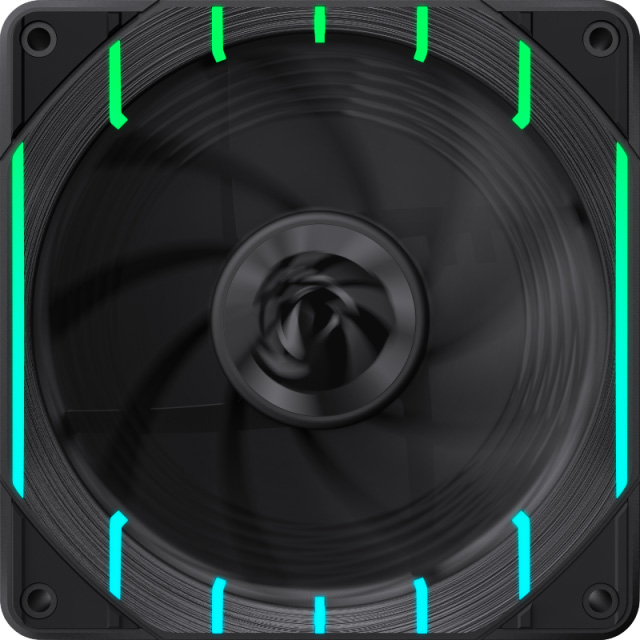 Вентилятор GameMax Tornado T12 ARGB-R Black Додатково Напрацювання на відмову (MTBF): 40000 годин; реверсний