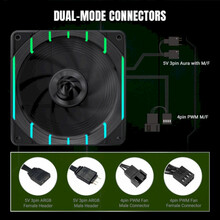 Вентилятор GameMax Tornado T12 ARGB-R Black