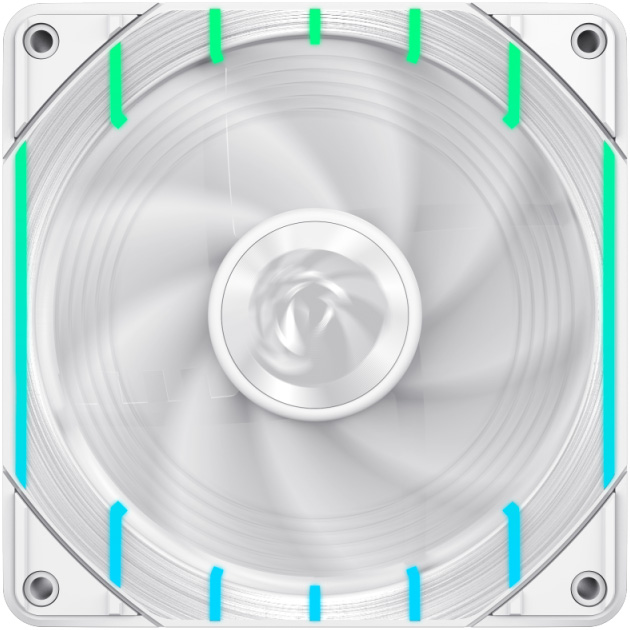 Вентилятор GameMax Tornado T12 ARGB-RW White Додатково Напрацювання на відмову (MTBF): 40000 годин; реверсний