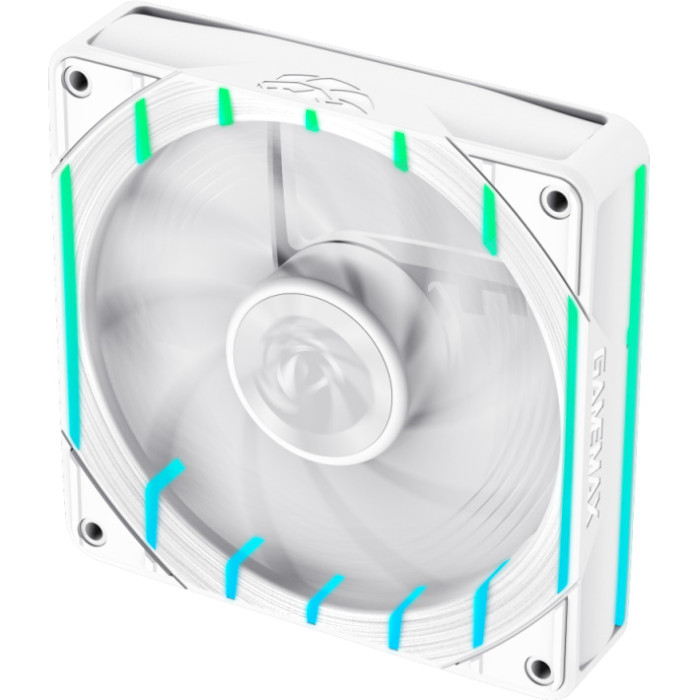 Вентилятор GameMax Tornado T12 ARGB-RW White Підшипник гідродинамічний