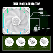 Вентилятор GameMax Tornado T12 ARGB-W White