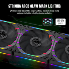 Вентилятор GameMax Tornado T12 ARGB Black