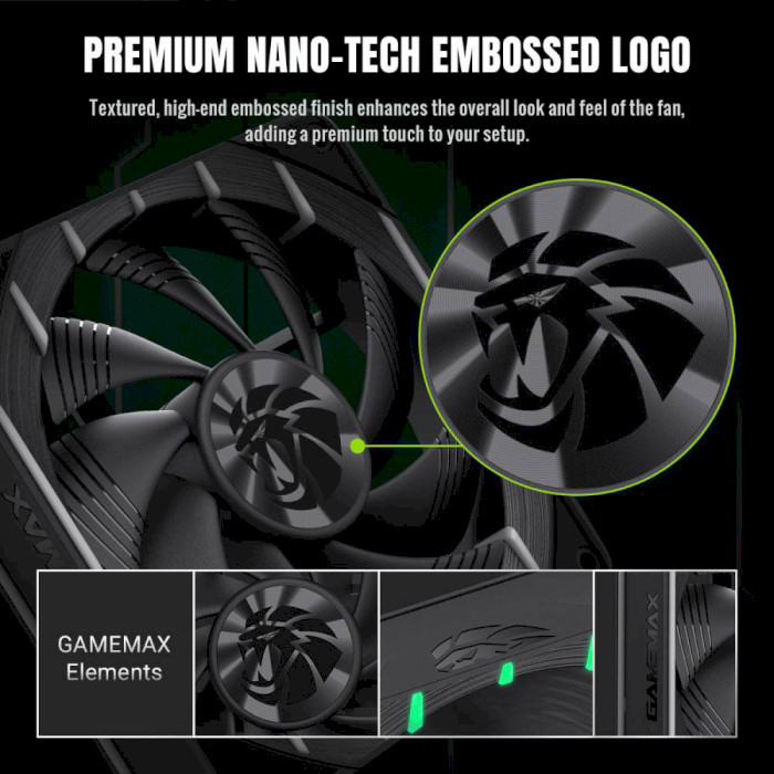 Покупка Вентилятор GameMax Tornado T12 ARGB Black