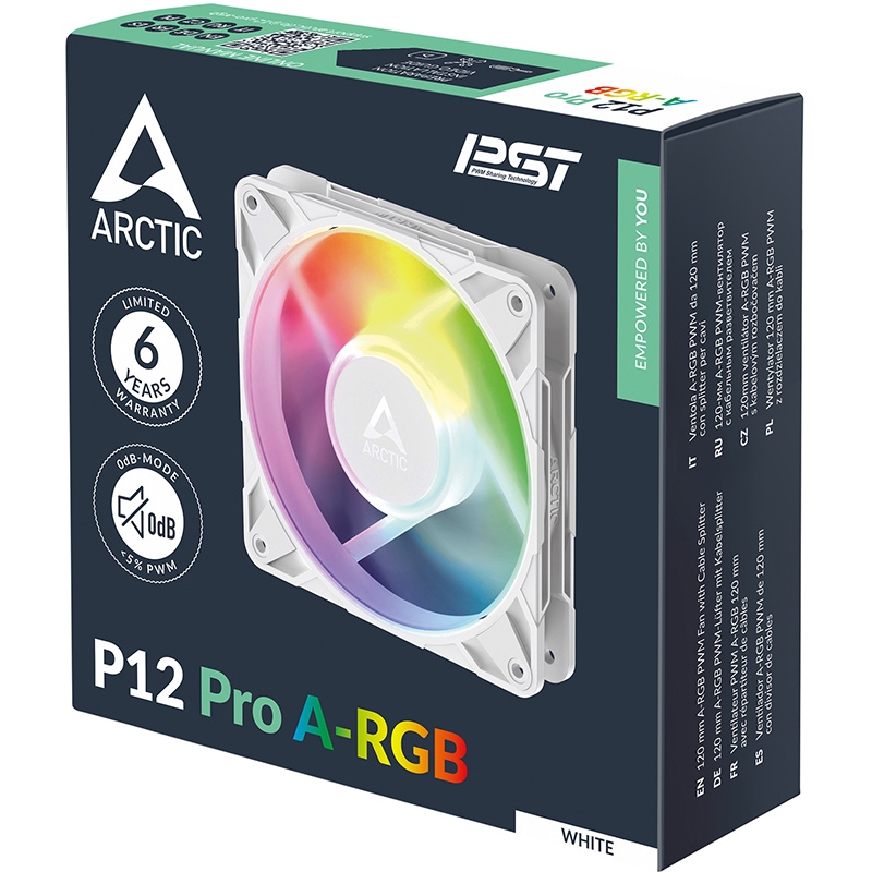Кулер корпусный ARCTIC P12 Pro A-RGB White (ACFAN00311A) Конструкция системы охлаждения кулер