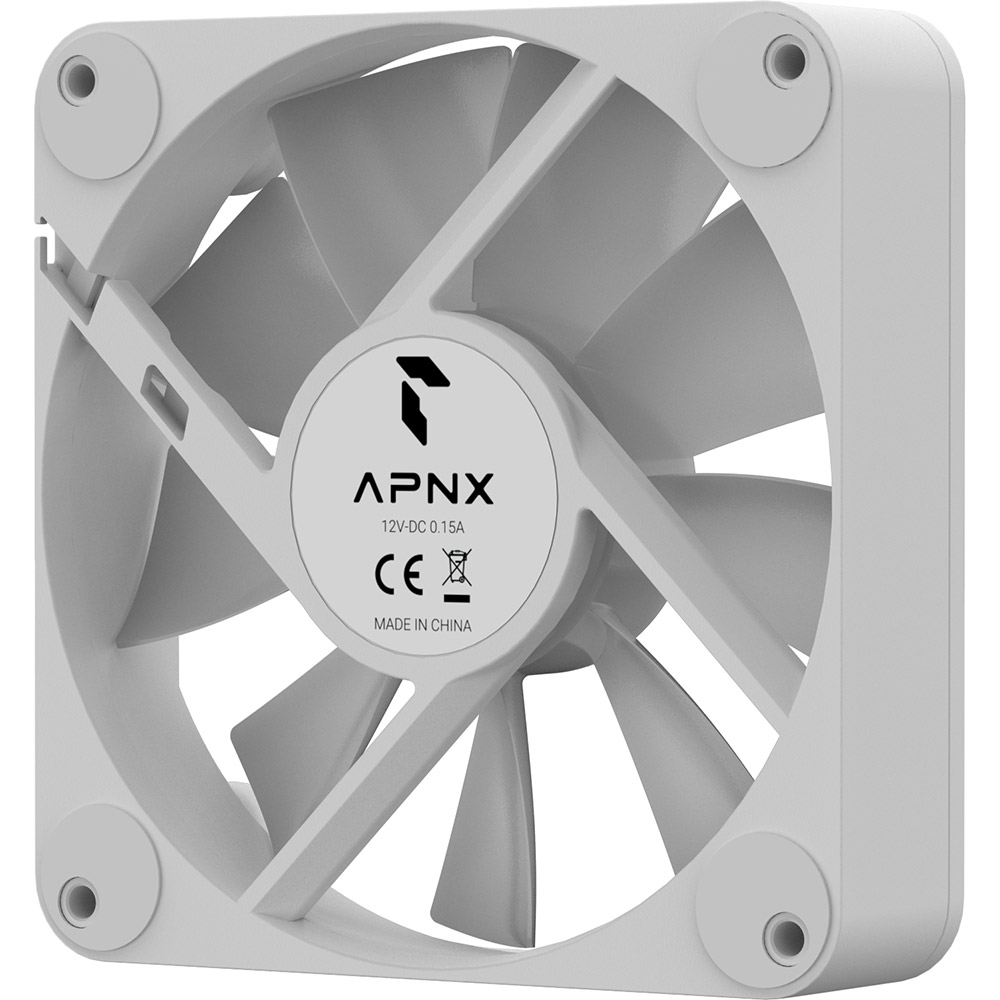 Набор кулеров корпусных APNX FP1-120 ARGB White - 3 Pack (APF3-PF11257.21) Конструкция системы охлаждения кулер